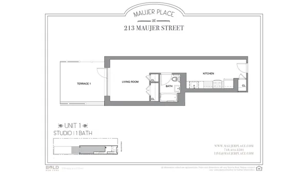$3,475 | 213 Maujer Street, Unit 1 | Williamsburg