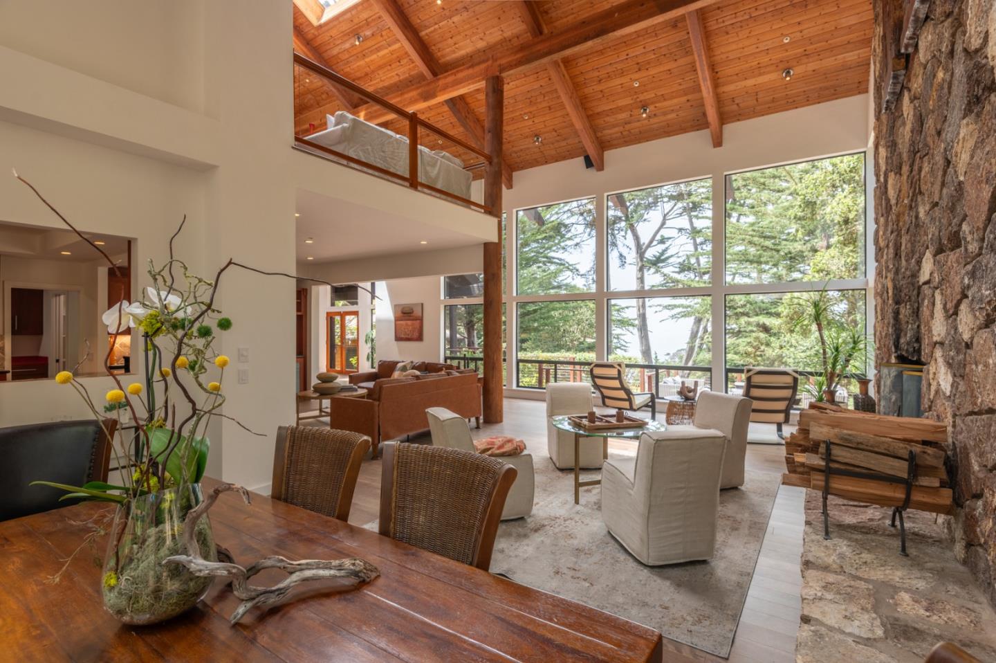 29705 Peter Pan Road Carmel, CA 93923 - Photo 11 of 51 a living room with furniture and a large window