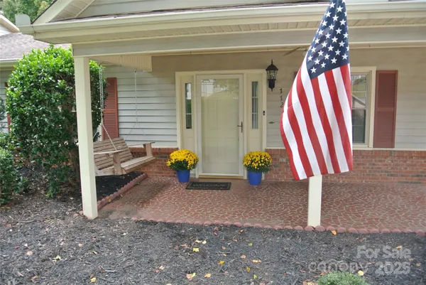 a front view of a house with entertaining space