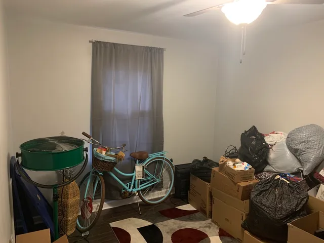 a room with furniture