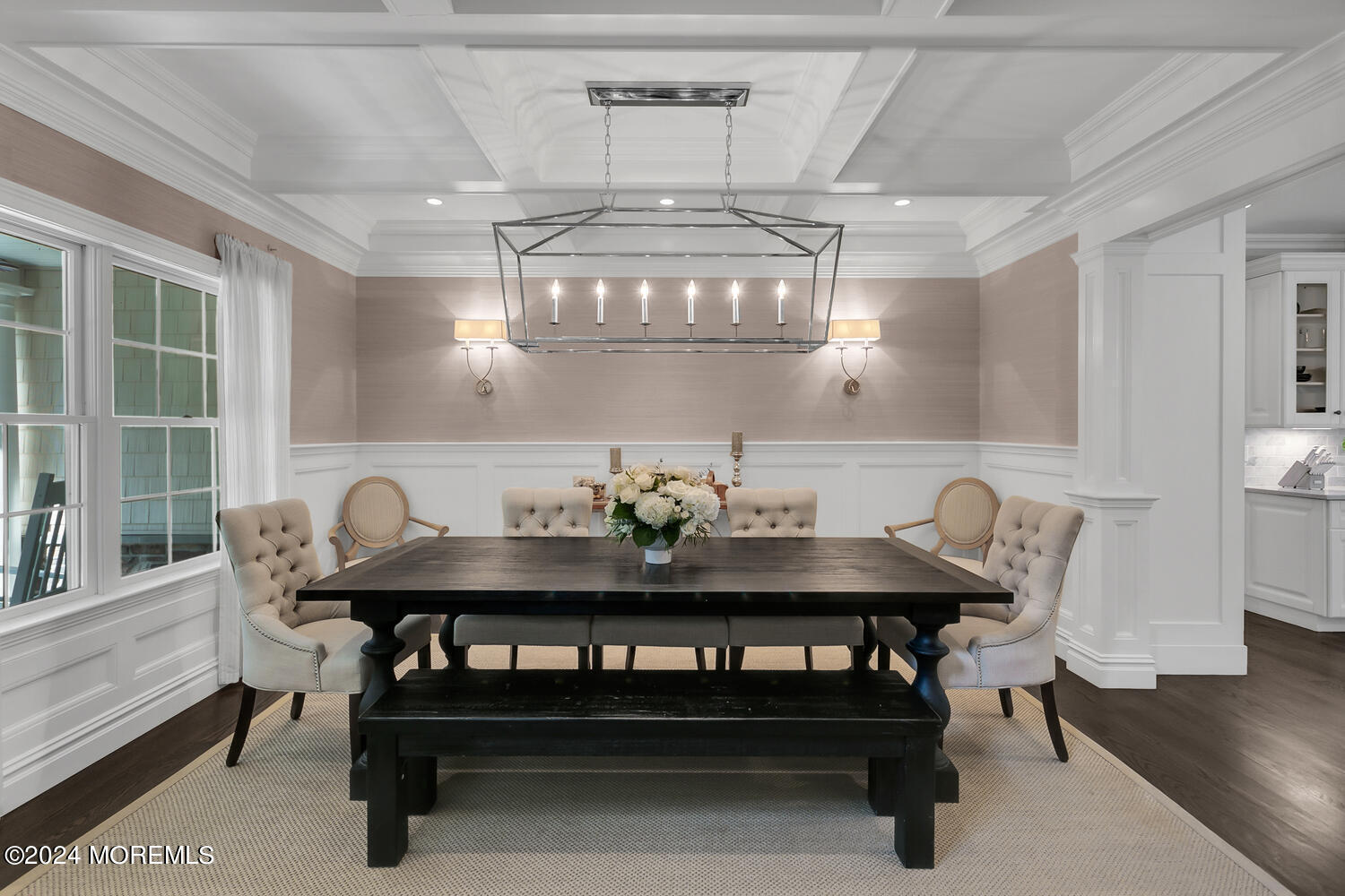 19 Old Phalanx Road Lincroft, NJ 07738 - Photo 16 of 68 a view of a dining room with furniture and wooden floor