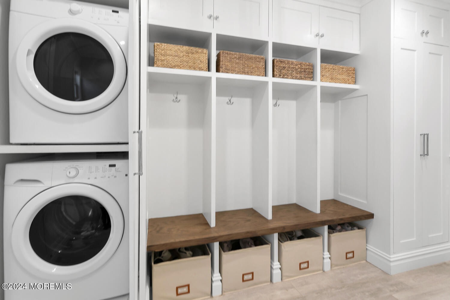 19 Old Phalanx Road Lincroft, NJ 07738 - Photo 21 of 68 a view of a hallway with washer and dryer