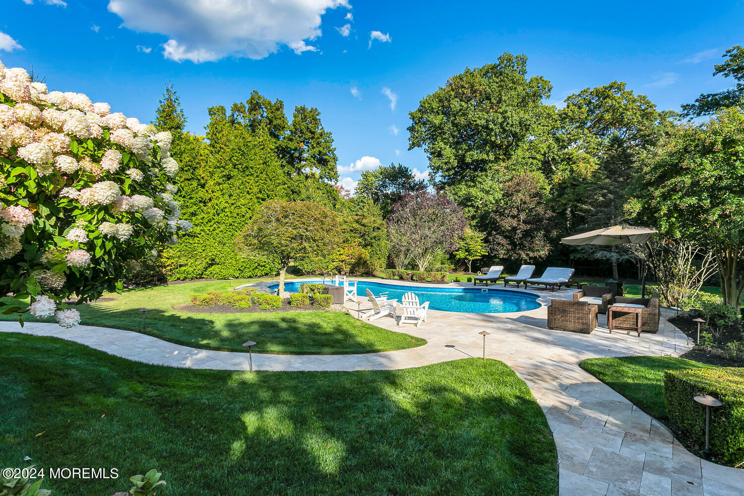 19 Old Phalanx Road Lincroft, NJ 07738 - Photo 50 of 68 Backyard to Pool Alt