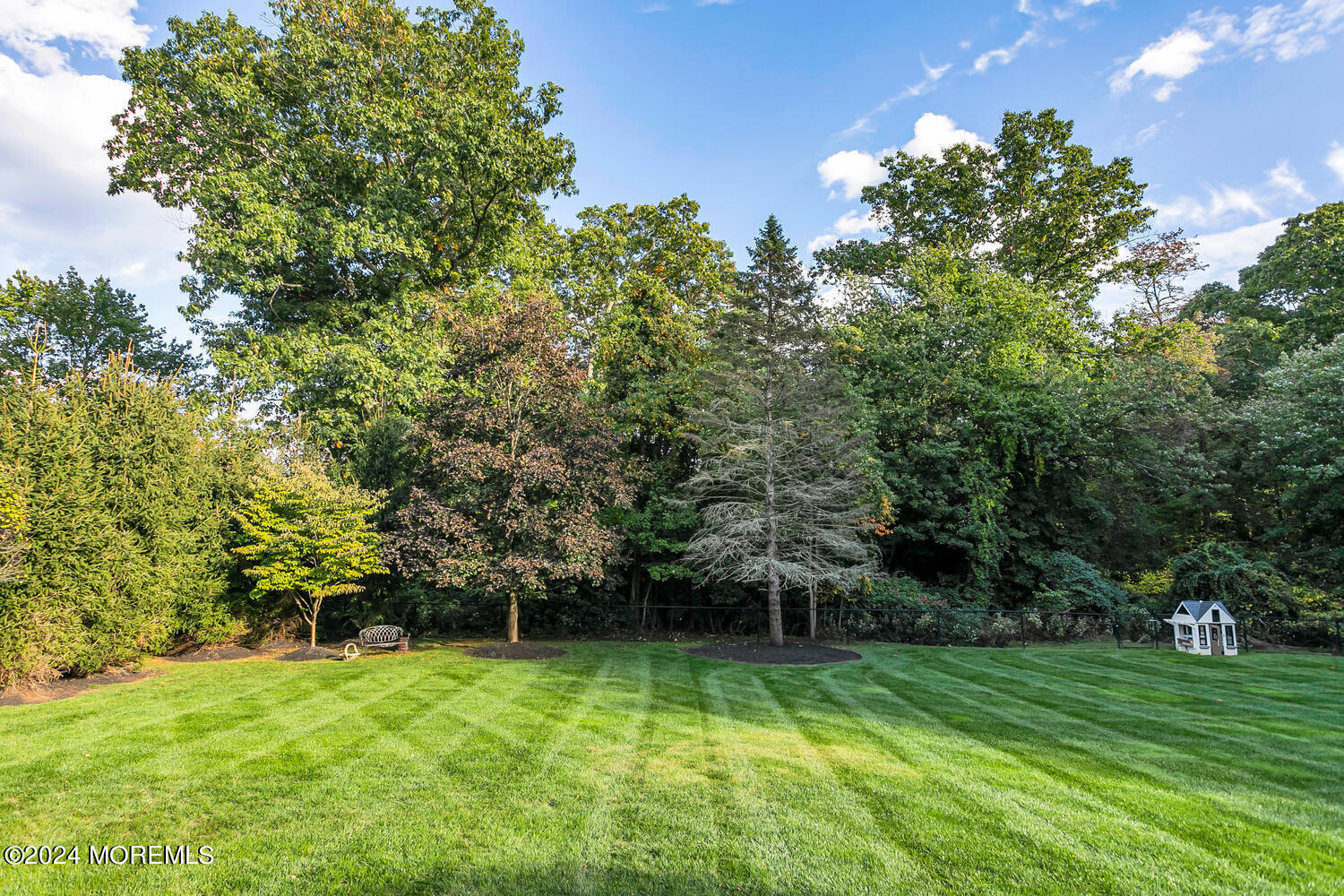 19 Old Phalanx Road Lincroft, NJ 07738 - Photo 58 of 68 a view of a backyard with a garden