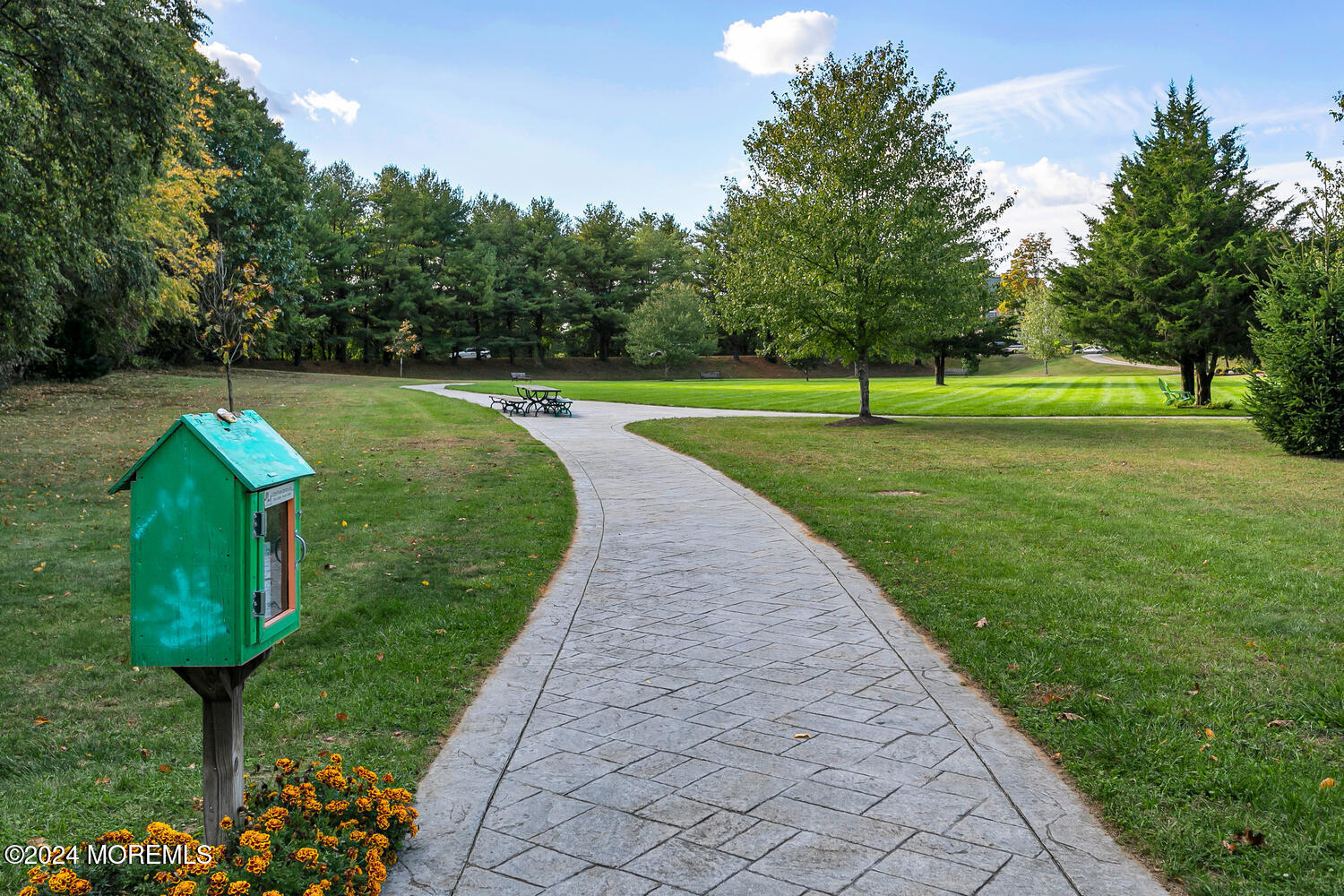 19 Old Phalanx Road Lincroft, NJ 07738 - Photo 63 of 68 a view of a garden with large trees