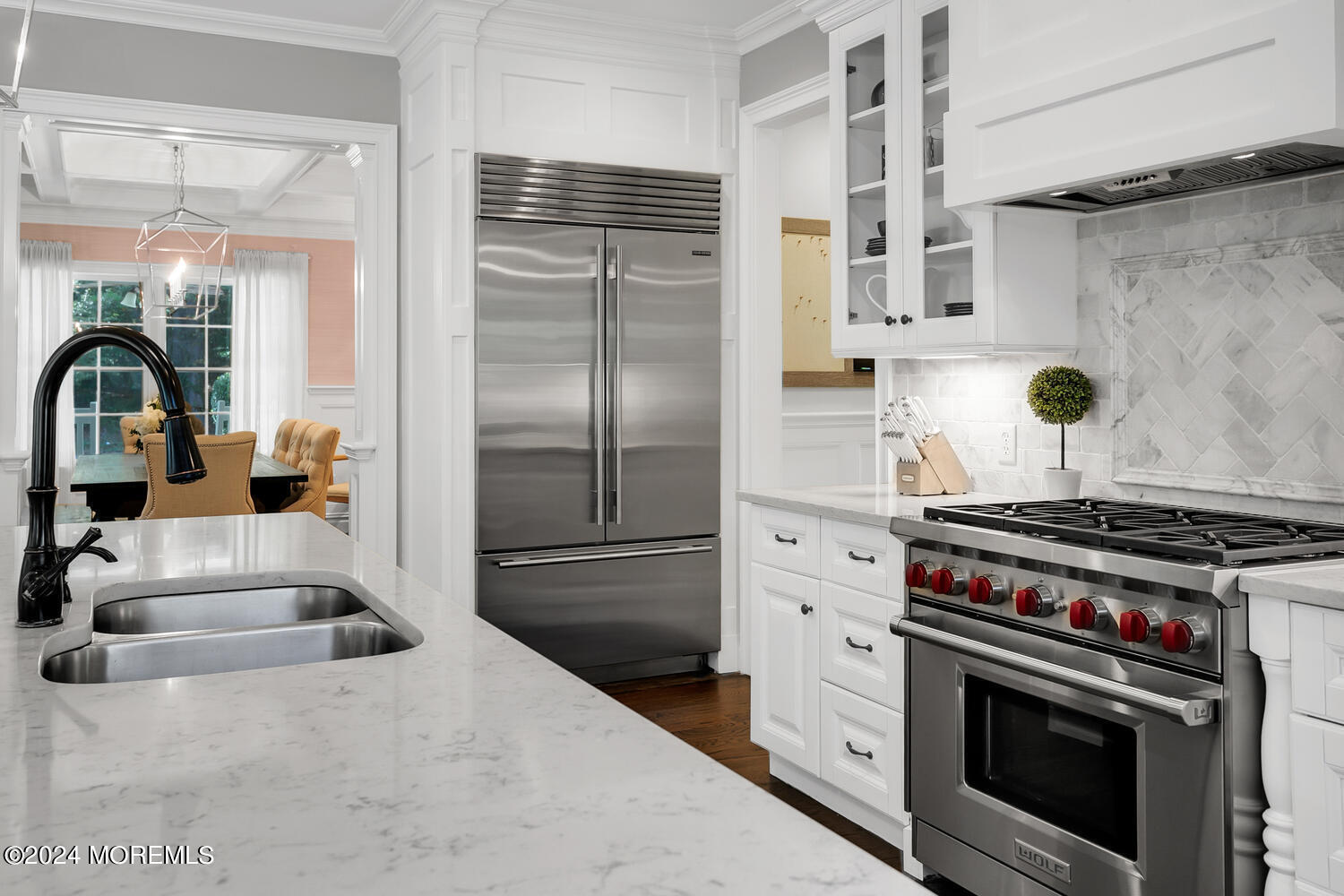 19 Old Phalanx Road Lincroft, NJ 07738 - Photo 7 of 68 a kitchen with stainless steel appliances granite countertop a stove and a refrigerator