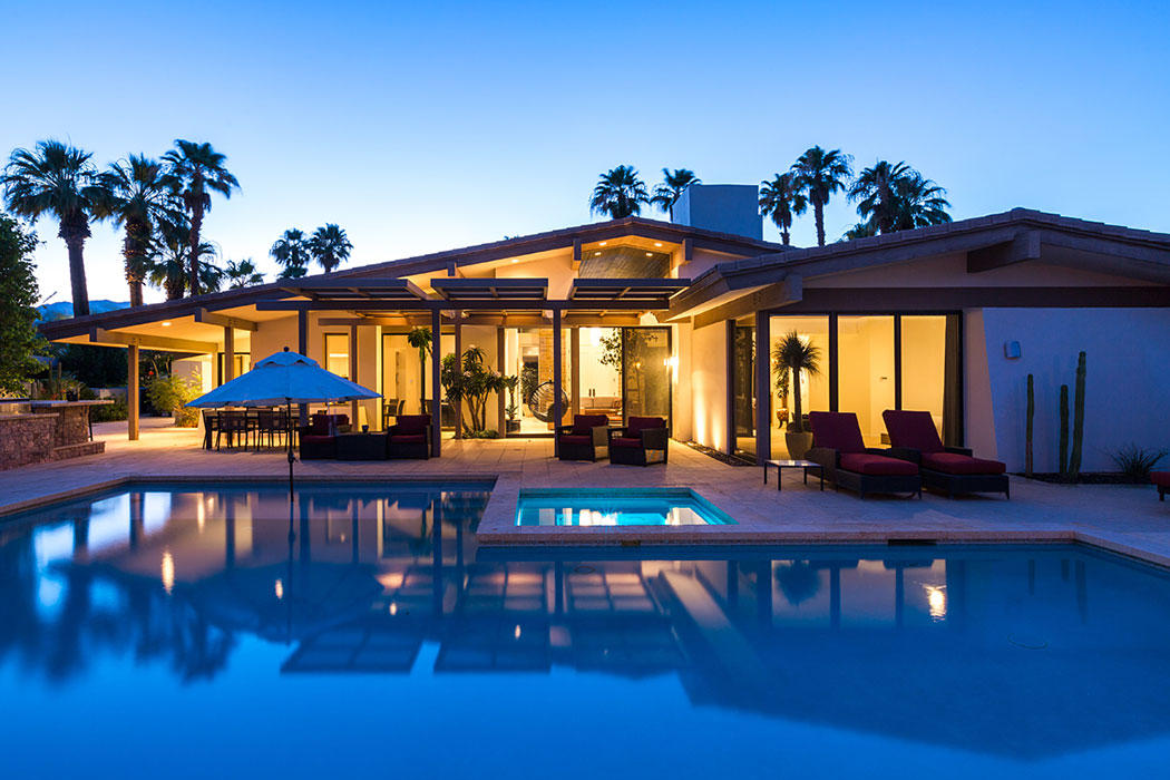 12 Avenida Andra Palm Desert, CA 92260 - Photo 1 of 42 a view of a chairs and table in the patio with a table in balcony