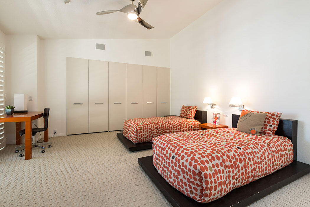 12 Avenida Andra Palm Desert, CA 92260 - Photo 38 of 42 a bedroom with two beds and a table