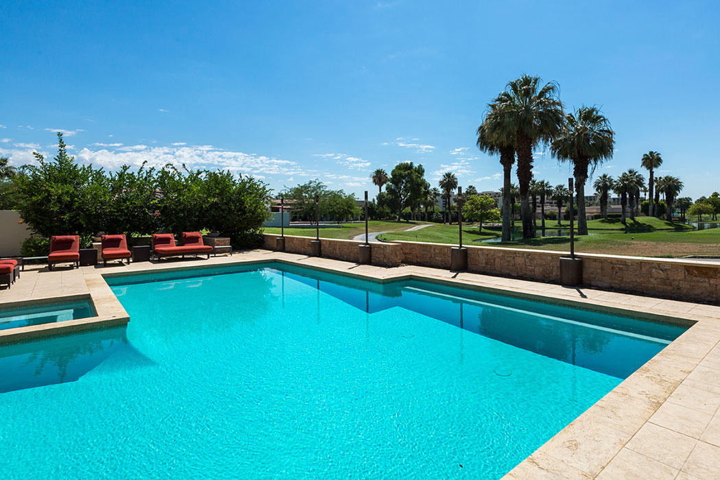 12 Avenida Andra Palm Desert, CA 92260 - Photo 6 of 42 a view of a swimming pool with lounge chair