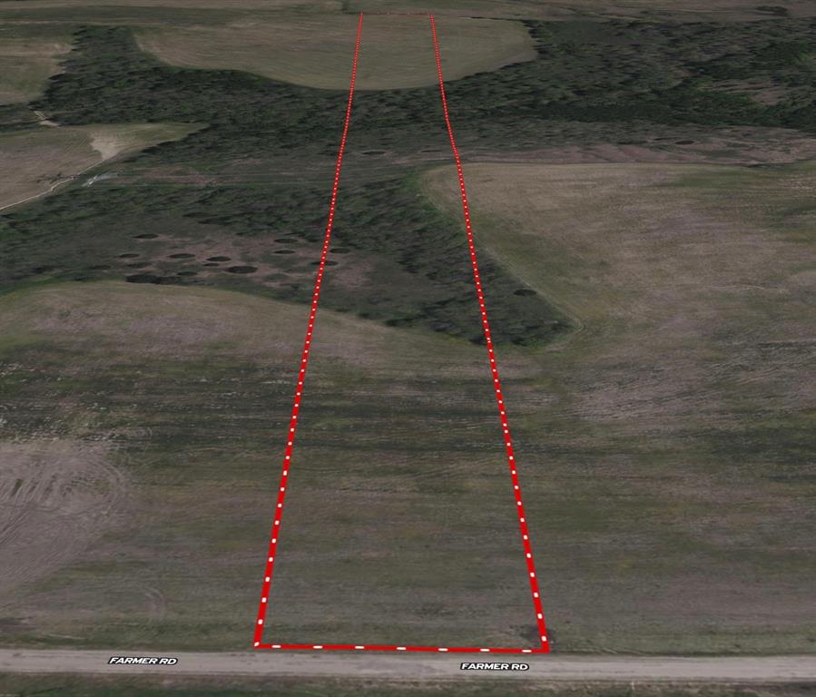 +/-176' of Farmer Rd Frontage...Front corners are marked with 2 T-Posts...All corners will be staked when a new Survey is completed.  