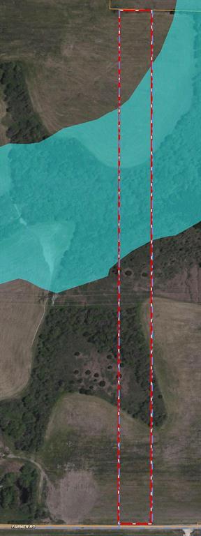 591 Farmer Road Ennis, TX 75119 - Photo 4 of 7 This Aerial View Shows the Flood Way Across the Back of the Tract...