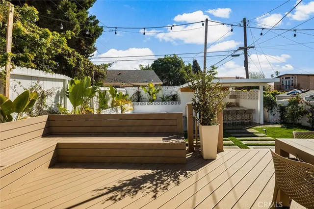 a view of outdoor space with seating area