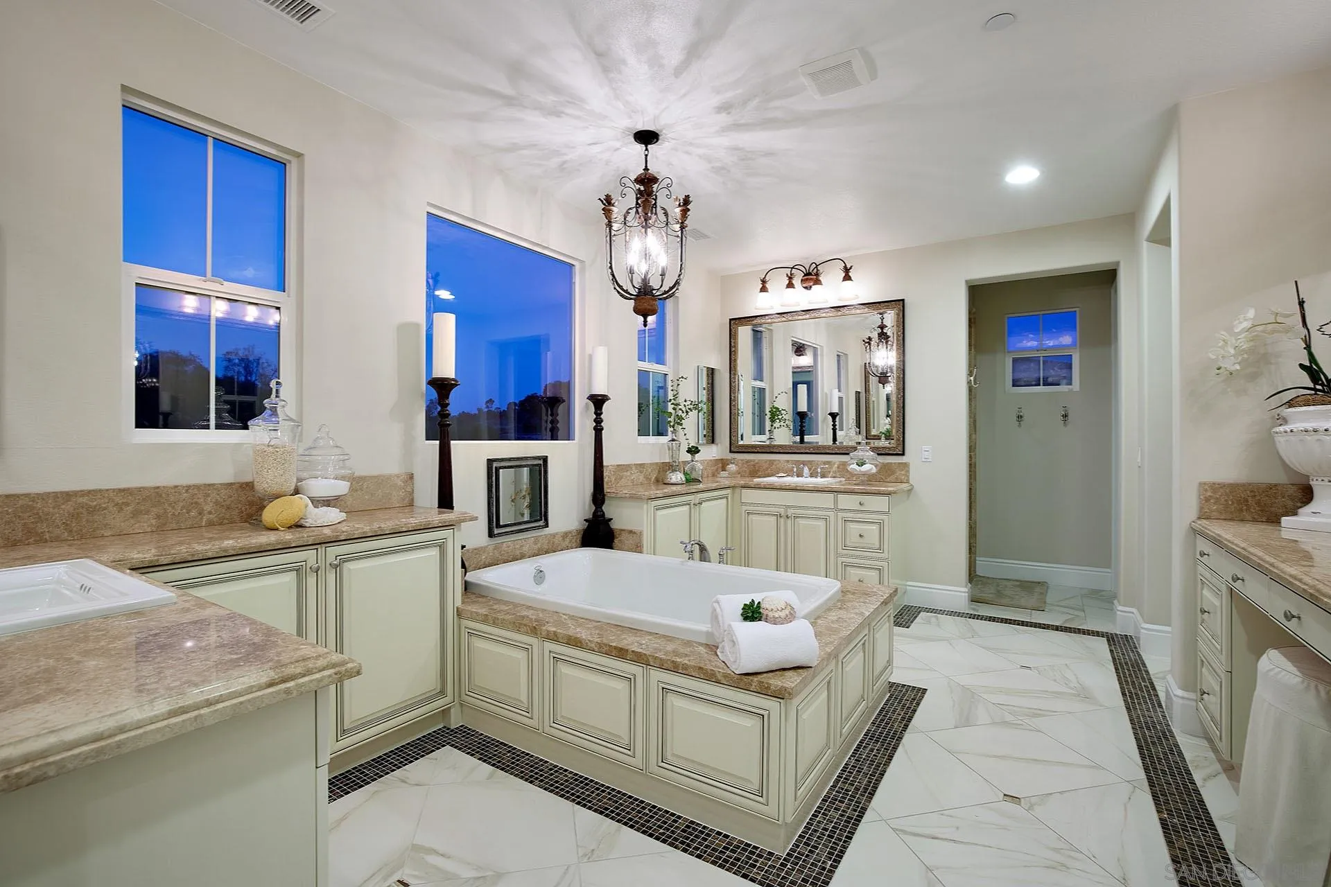 17778 Ralphs Ranch Road San Diego, CA 92127 - Photo 23 of 48 a living room with stainless steel appliances kitchen island granite countertop furniture and a kitchen view