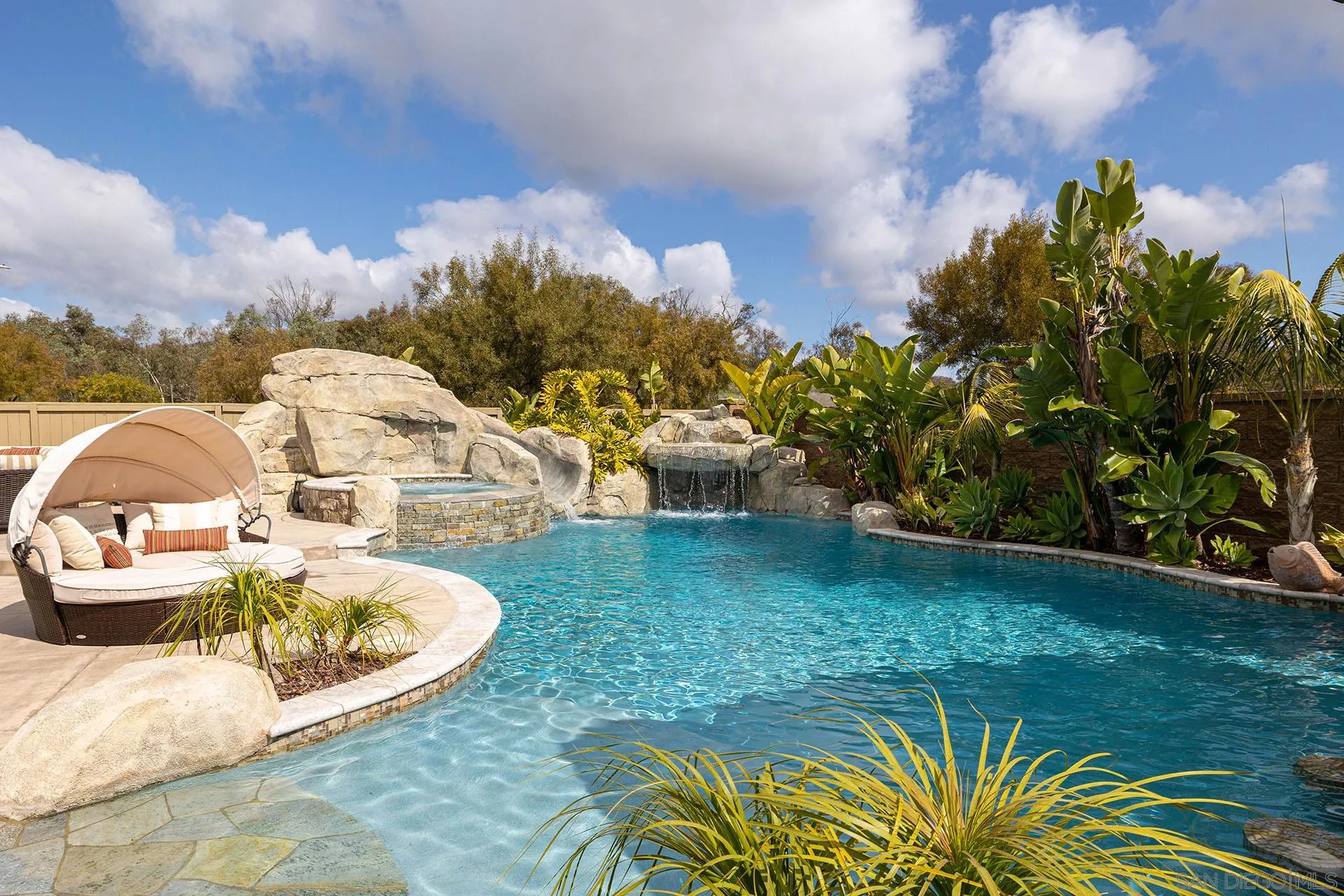 17778 Ralphs Ranch Road San Diego, CA 92127 - Photo 30 of 48 a view of a swimming pool with a yard