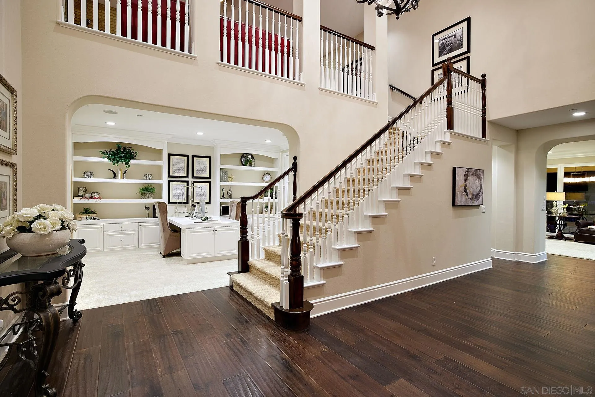 17778 Ralphs Ranch Road San Diego, CA 92127 - Photo 9 of 48 a view of entryway and hall with wooden floor