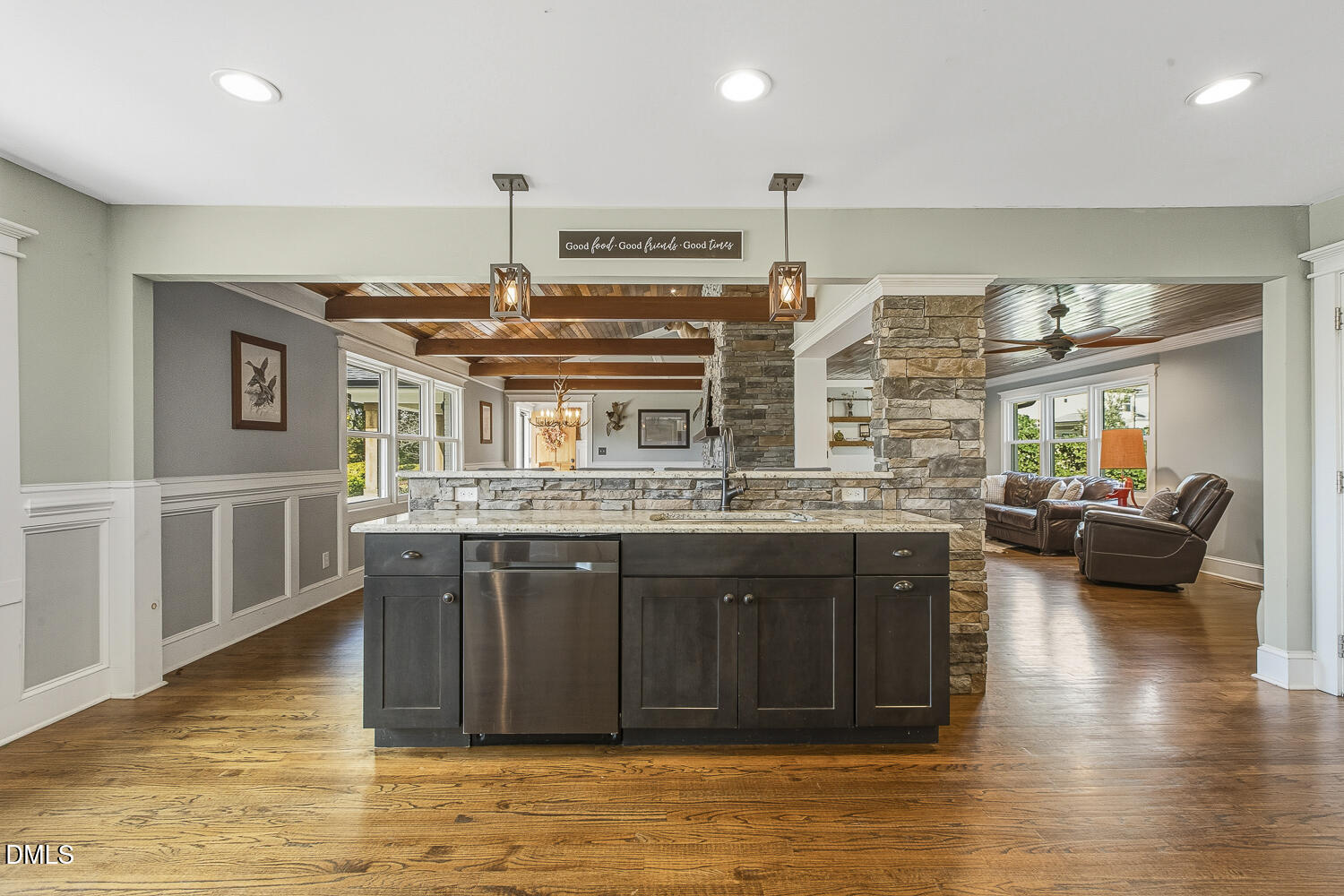 273 Wells Lane Angier, NC 27501 - Photo 16 of 52 a kitchen with a stove a sink and a refrigerator