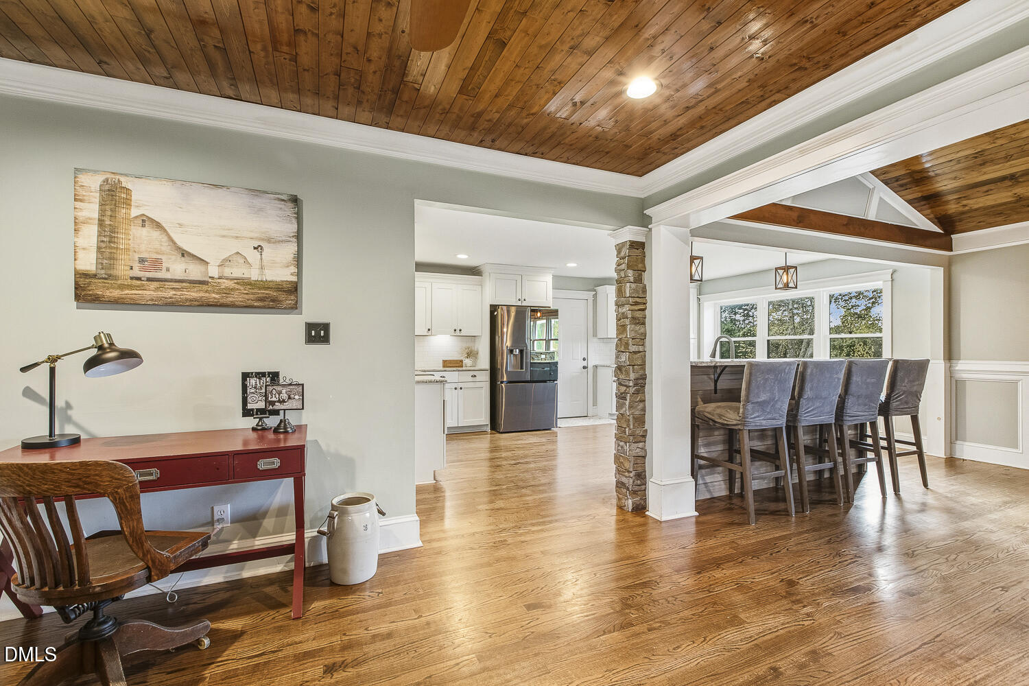273 Wells Lane Angier, NC 27501 - Photo 24 of 52 a dining room with furniture window and wooden floor