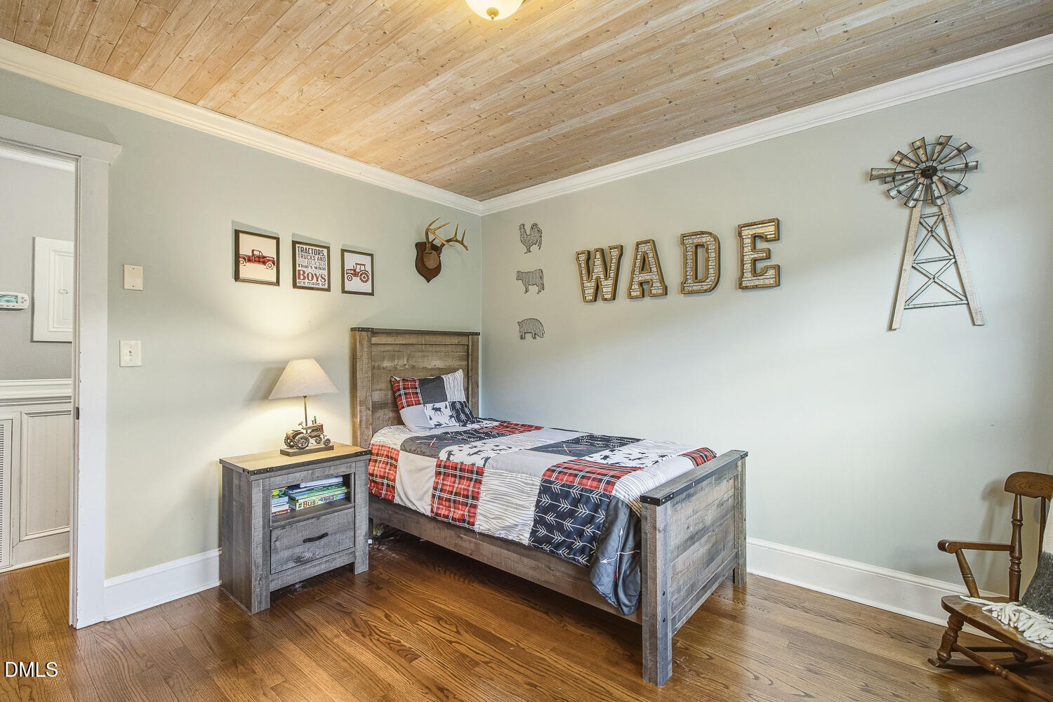 273 Wells Lane Angier, NC 27501 - Photo 30 of 52 a bedroom with a bed and a desk