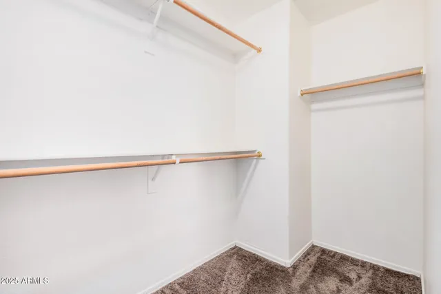 a view of small space with racks on the wall