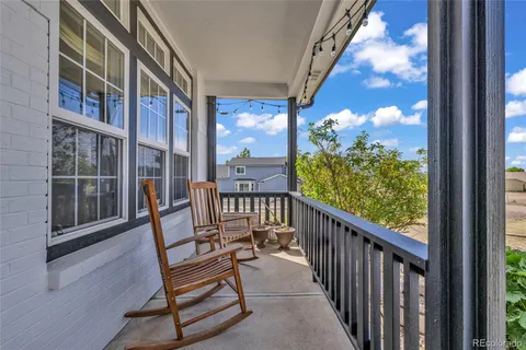 a view of a two chair in the balcony