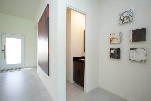 a view of a bedroom with closet area