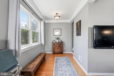 a very nice looking room with a large window
