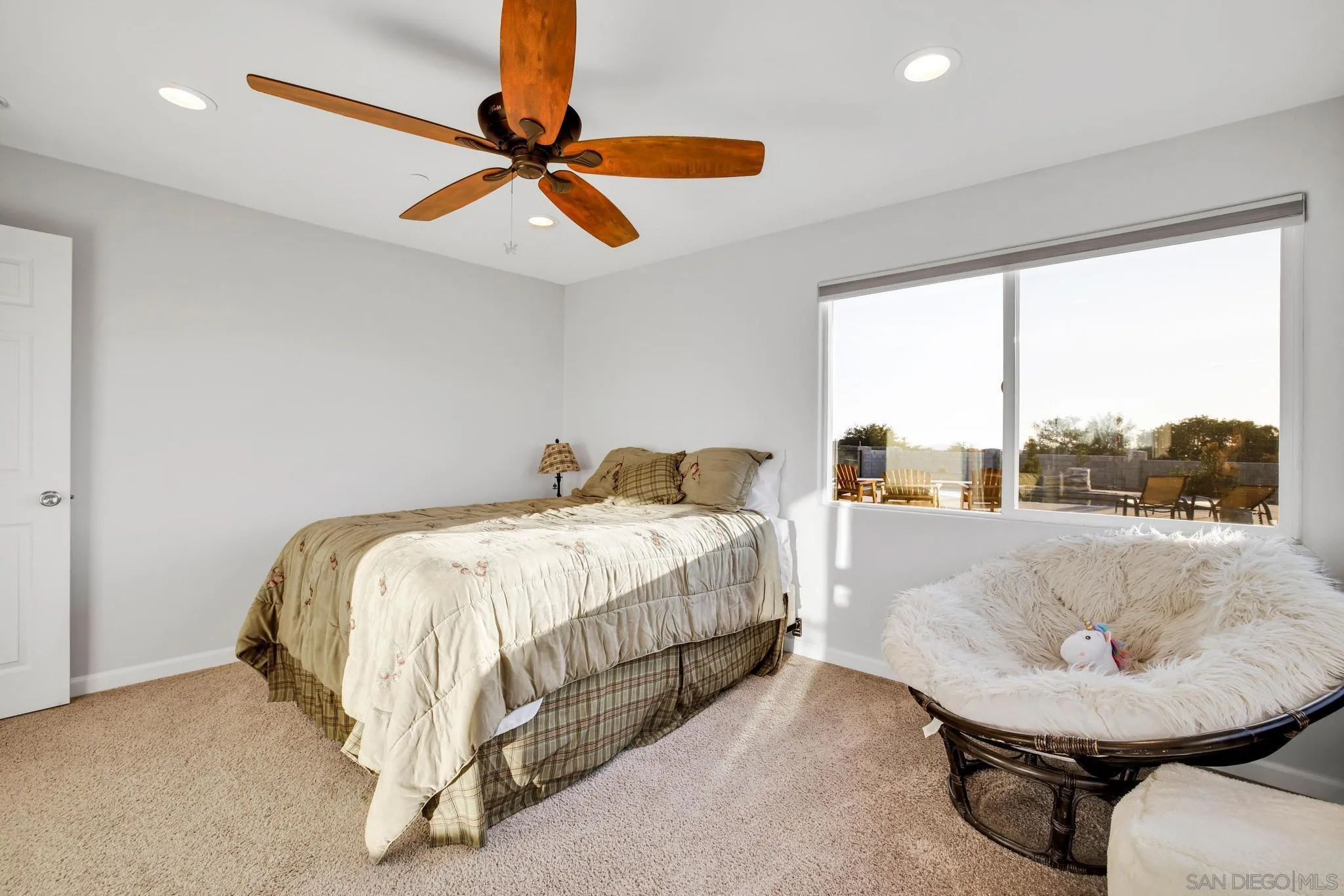 1661 West Winds Ridge Alpine, CA 91901 - Photo 31 of 65 a bed room with a bed and a chandelier