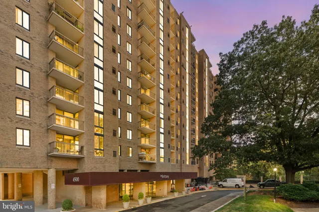 a front view of a building