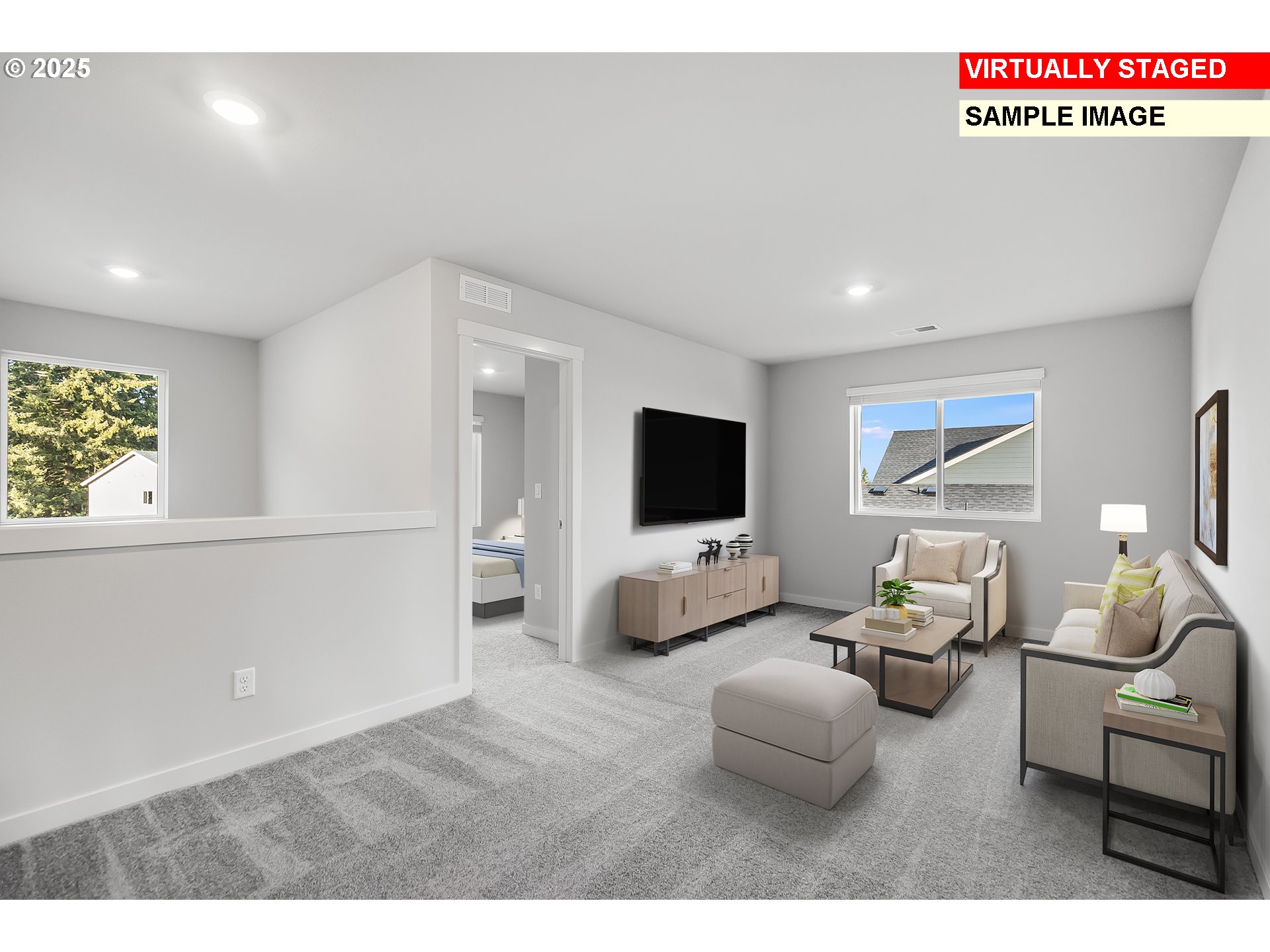 792 Misty Lane Forest Grove, OR 97116 - Photo 12 of 30 a living room with furniture and a flat screen tv