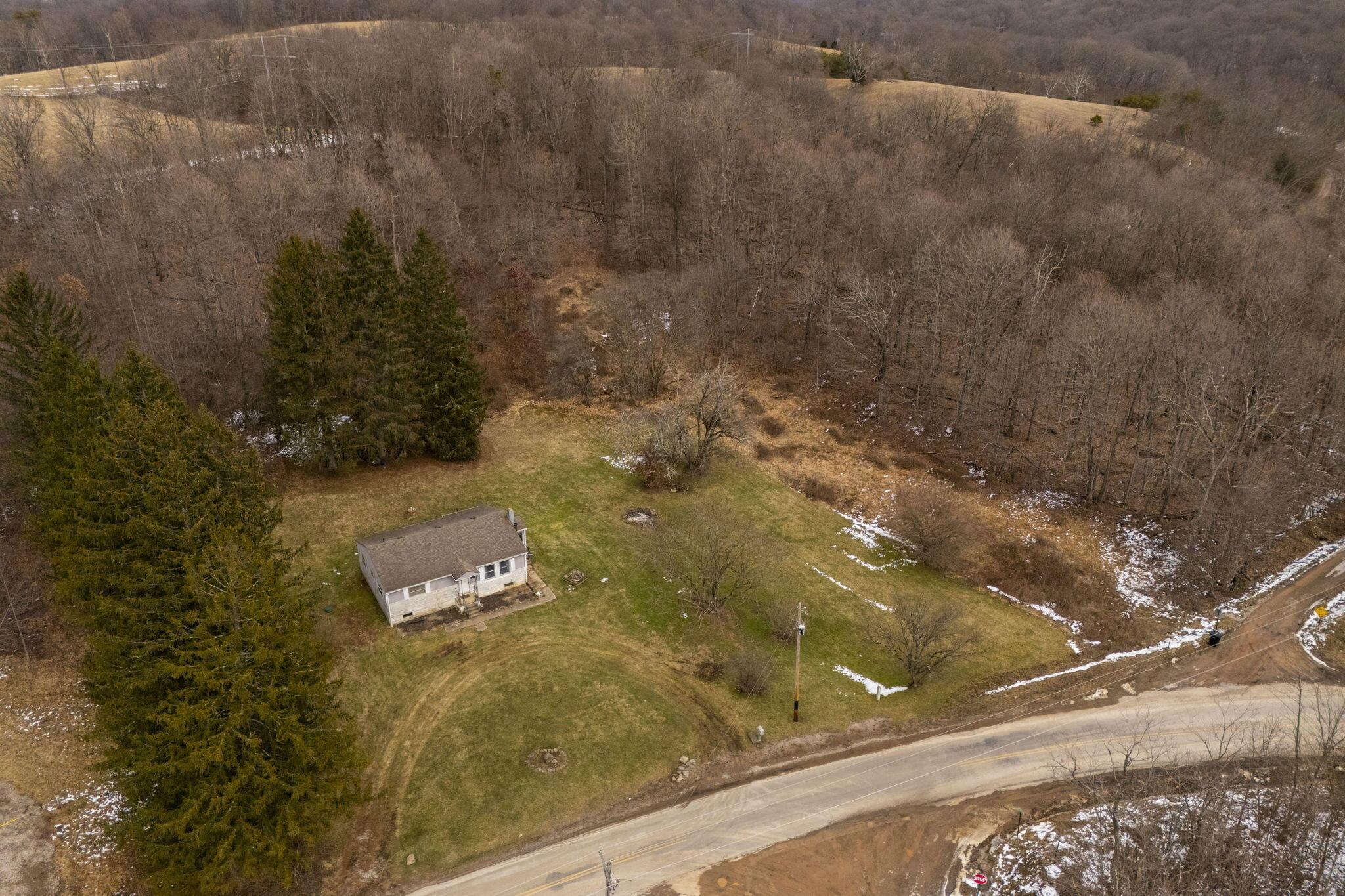 25816 Goosecreek Road McArthur, OH 45651 - Photo 32 of 34 Aerial View - 25816 Goosecreek Road, McArthur, OH 45651