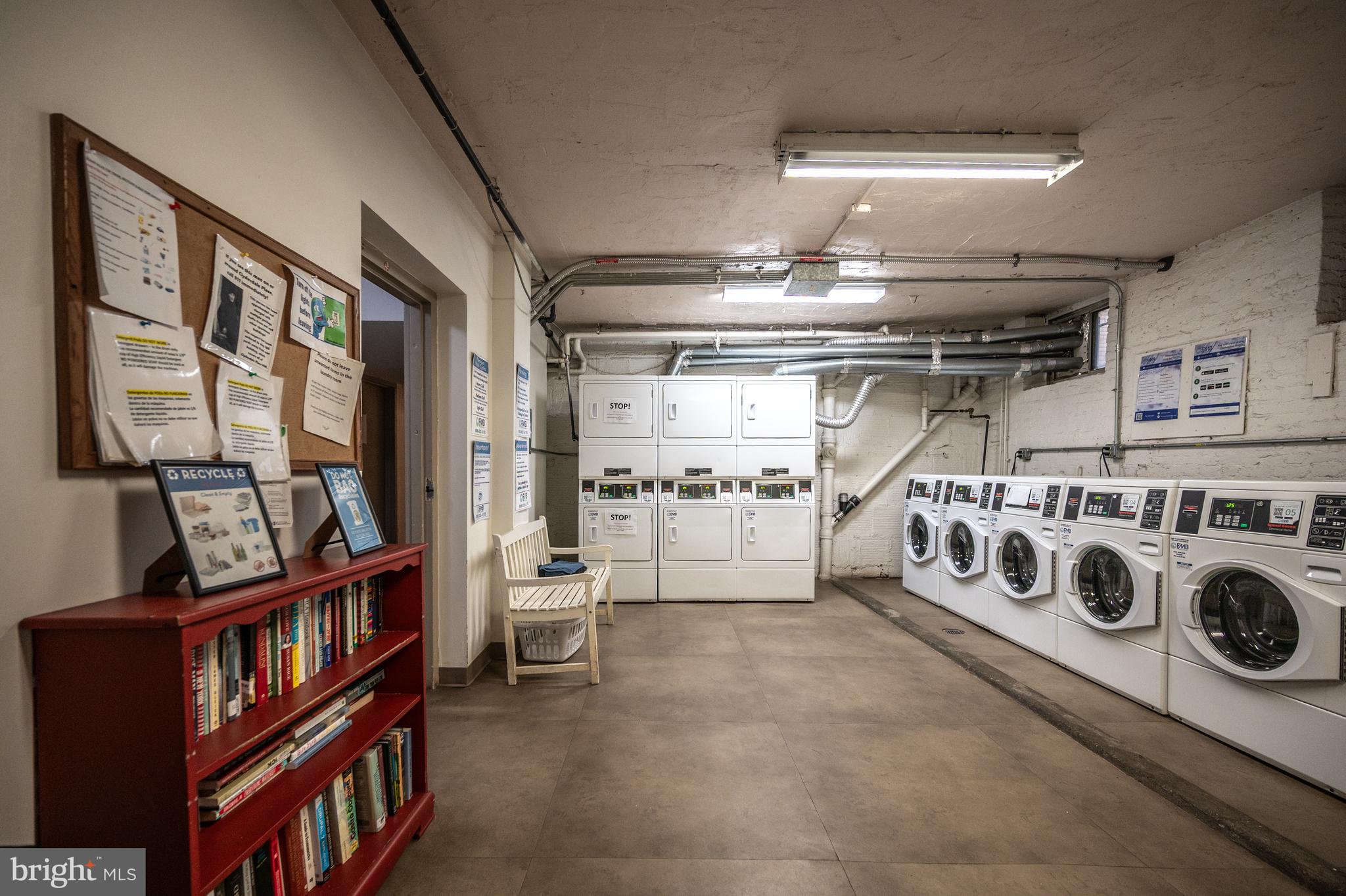 1820 Clydesdale Place Northwest, Unit 411 Washington, DC 20009 - Photo 28 of 33 a utility room with dryer and washer