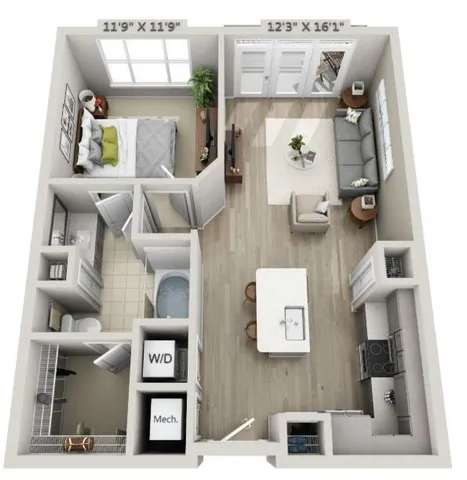 $1,636 | 2875 Crescent Parkway, Unit 1117, Smyrna, GA 30080