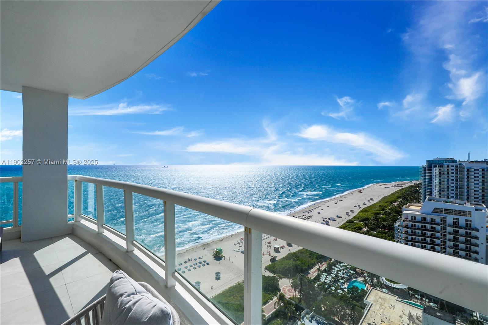 4201 Collins Avenue, Unit 2101 Miami Beach, FL 33140 - Photo 22 of 50 a view of balcony with furniture