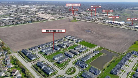 an aerial view of a city