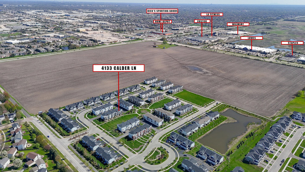 4133 Calder Lane Aurora, IL 60504 - Photo 31 of 38 an aerial view of a city