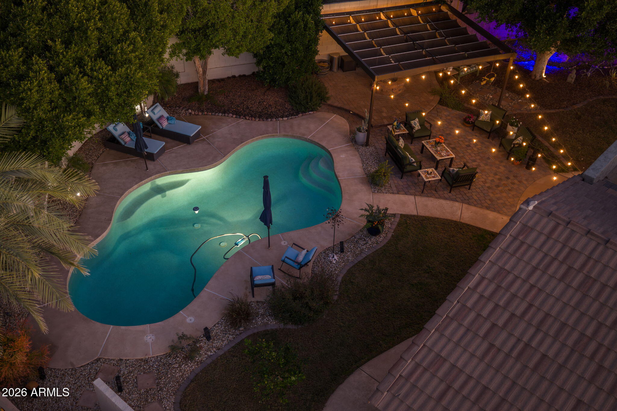 1622 West Nighthawk Way Phoenix, AZ 85045 - Photo 3 of 70 a view of a swimming pool outdoor seating and covered with swimming pool