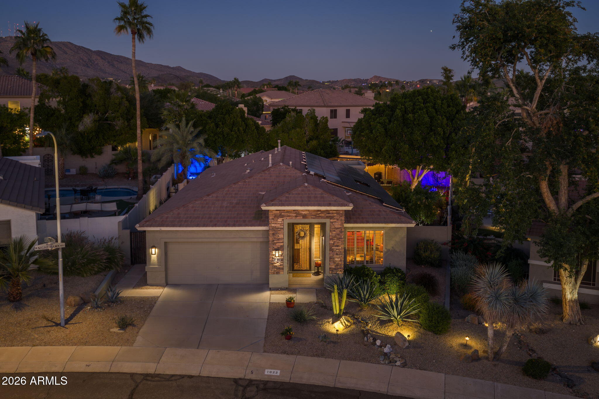 1622 West Nighthawk Way Phoenix, AZ 85045 - Photo 7 of 70 This Home is Aglow Day or Night