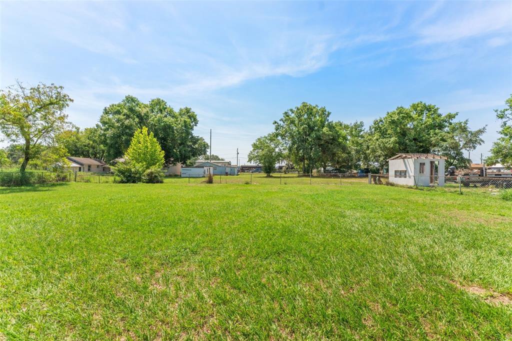 652 North Jackson Street Eagle Lake, FL 33839 - Photo 21 of 30 a backyard of a house with lots of green space and garden