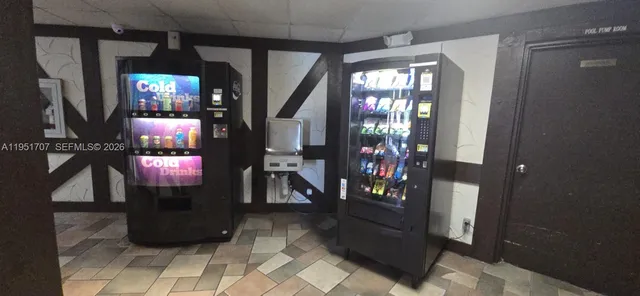 a view of a porch with furniture