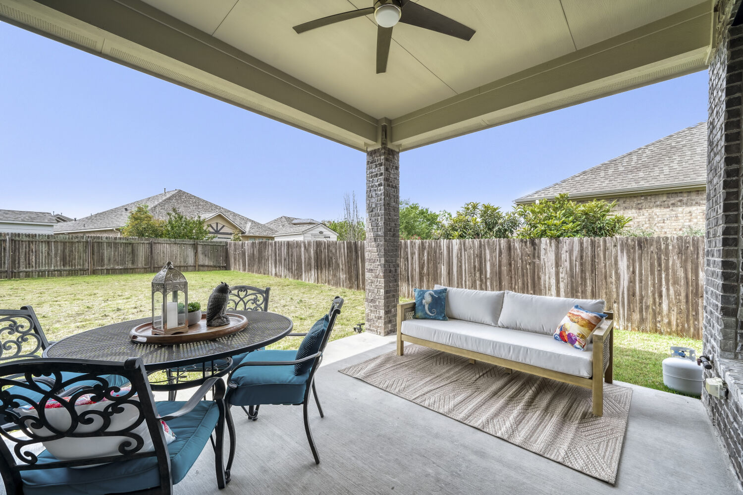 3317 Nighthawk Dive Lane Pflugerville, TX 78660 - Photo 27 of 34 Back Patio is perfect for entertaining or barbecuing.