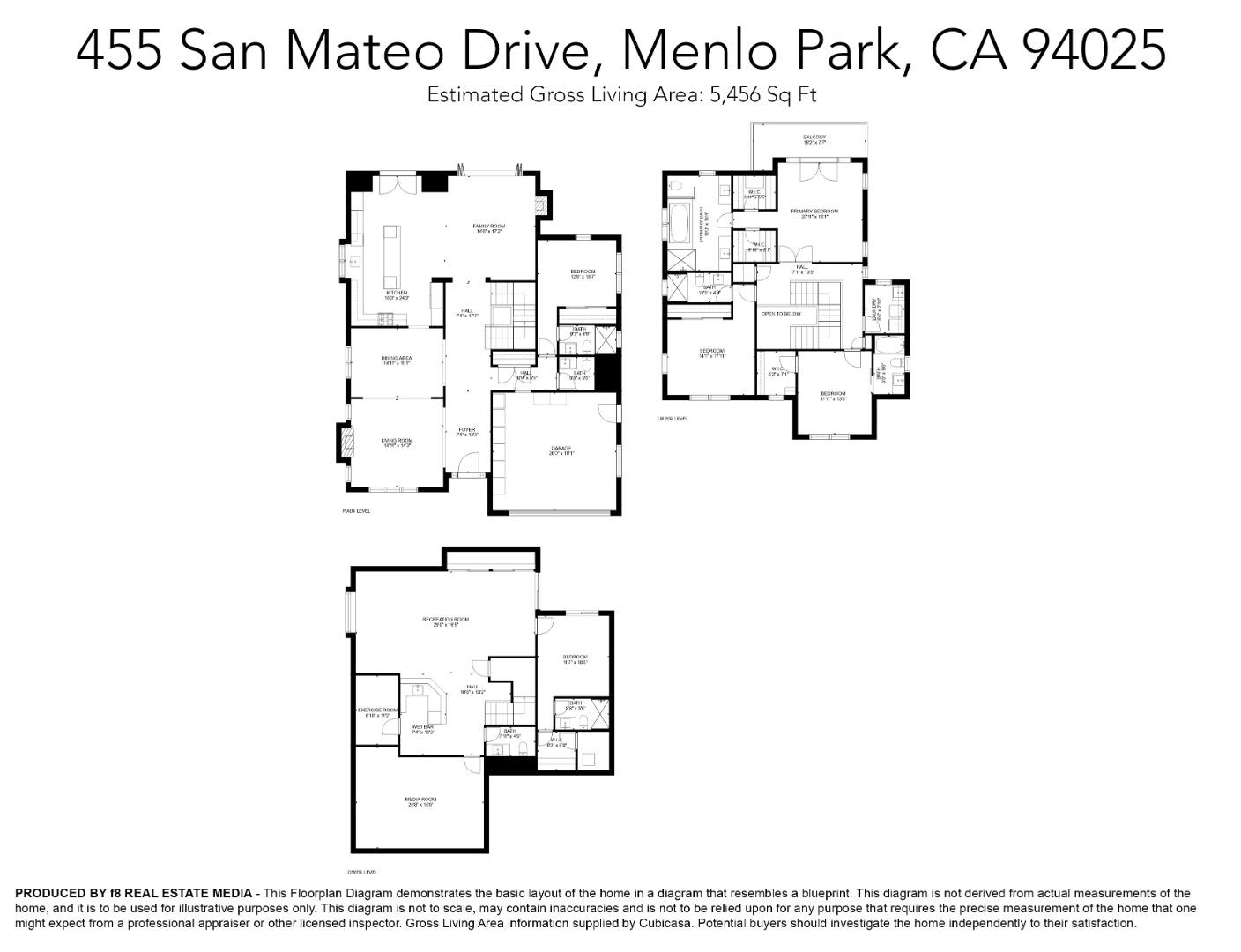 455 San Mateo Drive Menlo Park, CA 94025 - Photo 37 of 37 a picture of a floor plan
