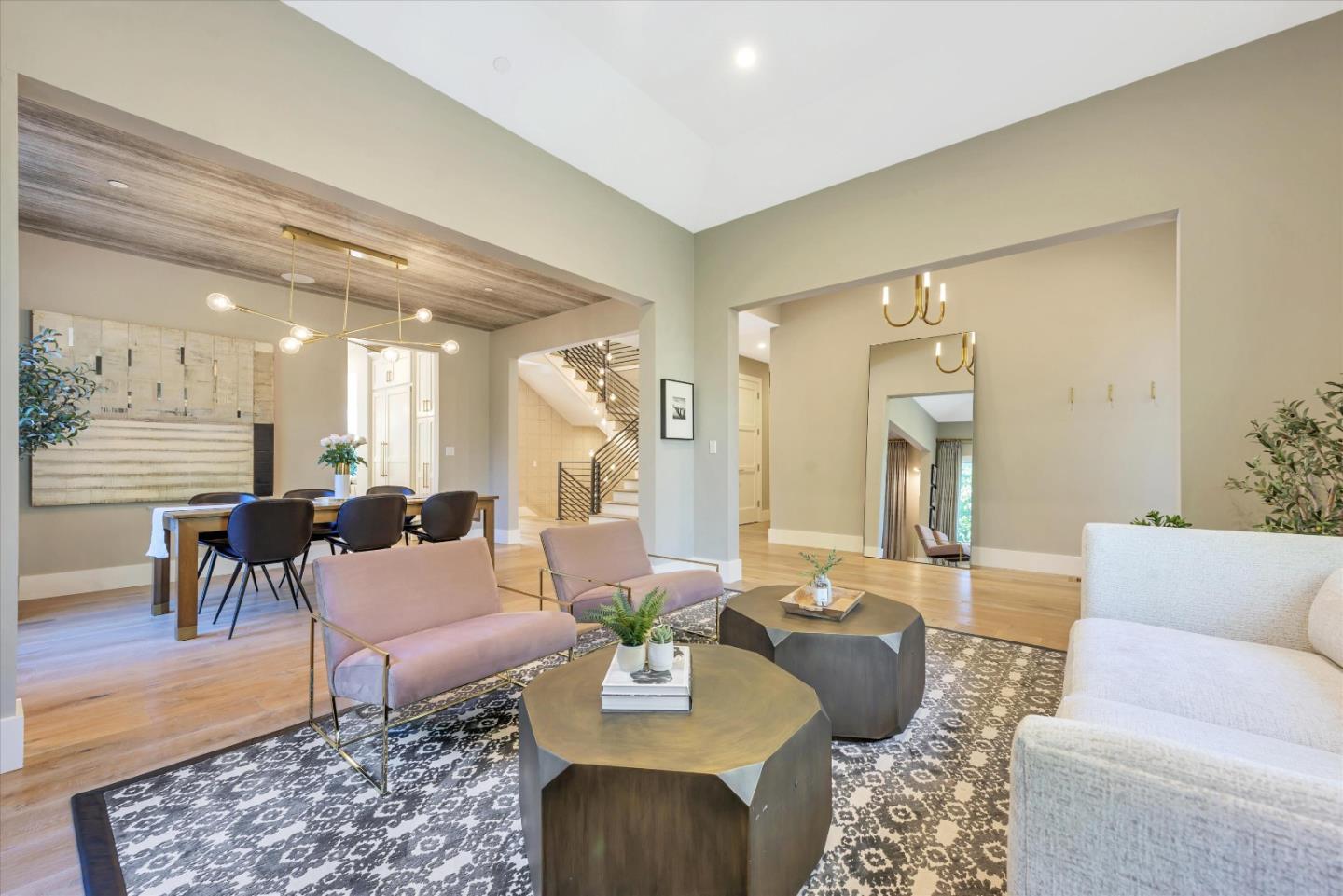 455 San Mateo Drive Menlo Park, CA 94025 - Photo 4 of 37 a living room with furniture and wooden floor