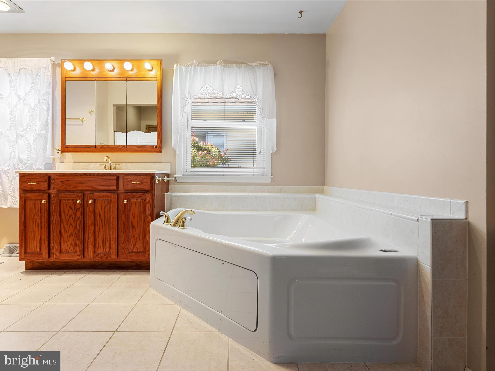 128 Longcroft Road Winchester, VA 22602 - Photo 26 of 41 a bathroom with a sink a vanity and a mirror
