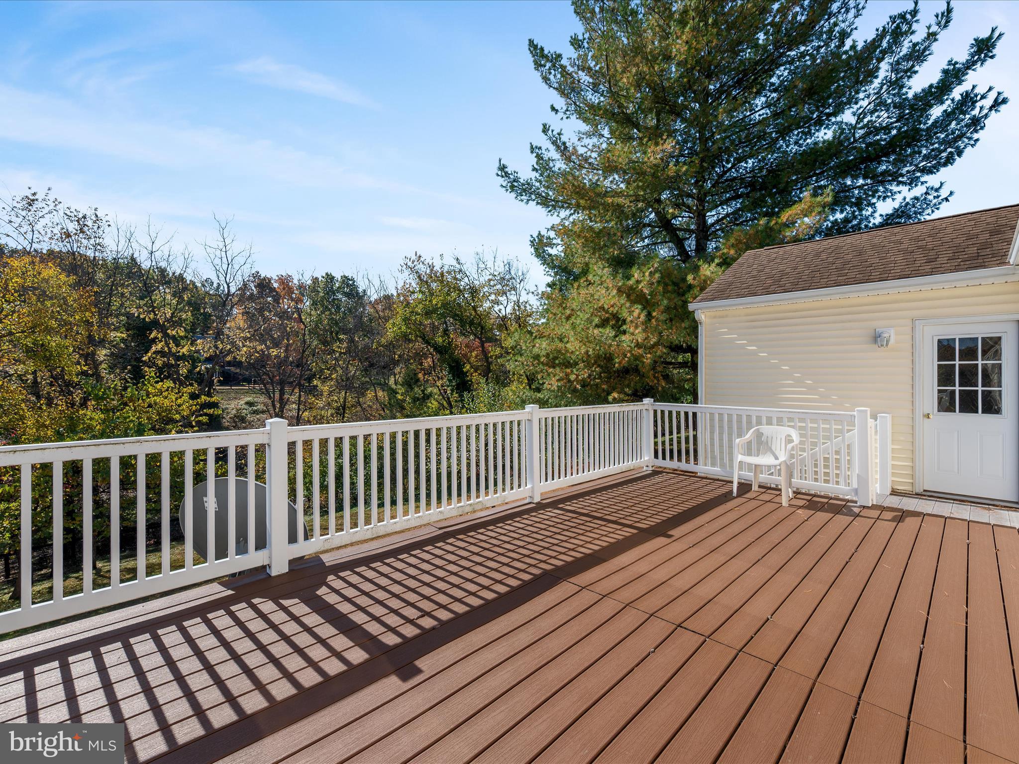 128 Longcroft Road Winchester, VA 22602 - Photo 36 of 41 a view of wooden deck and a backyard