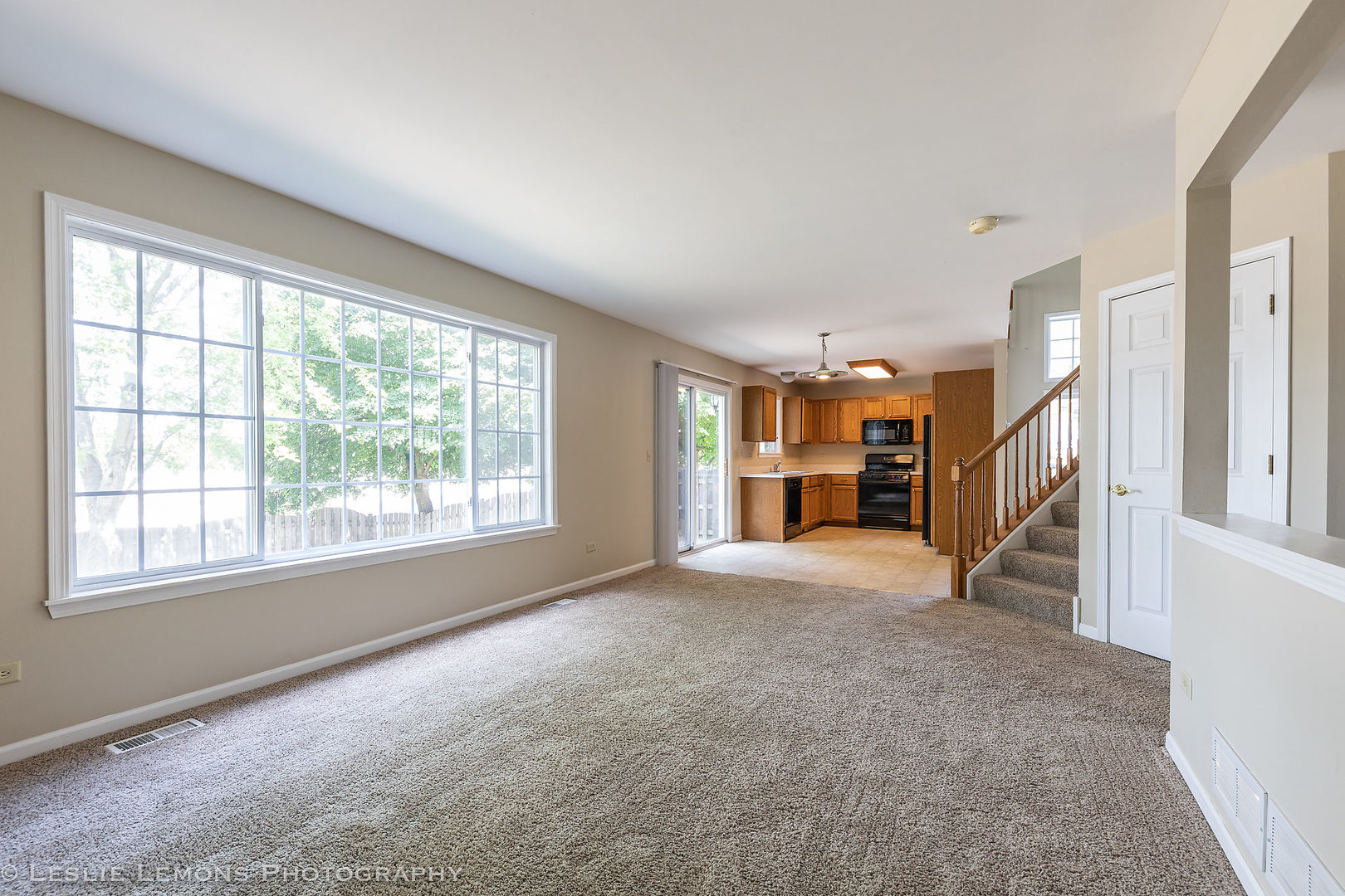956 Pin Oak Circle Cary, IL 60013 - Photo 13 of 31 a view of empty room with a fireplace and windows