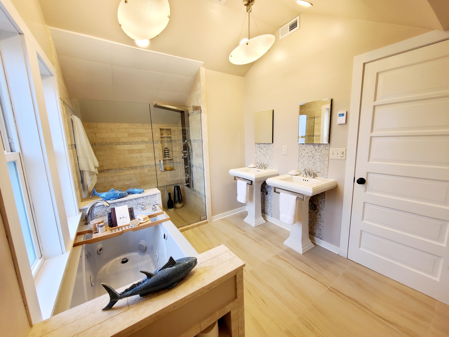 301 2nd Street Danforth, IL 60930 - Photo 25 of 50 a bathroom with a sink a mirror and a shower