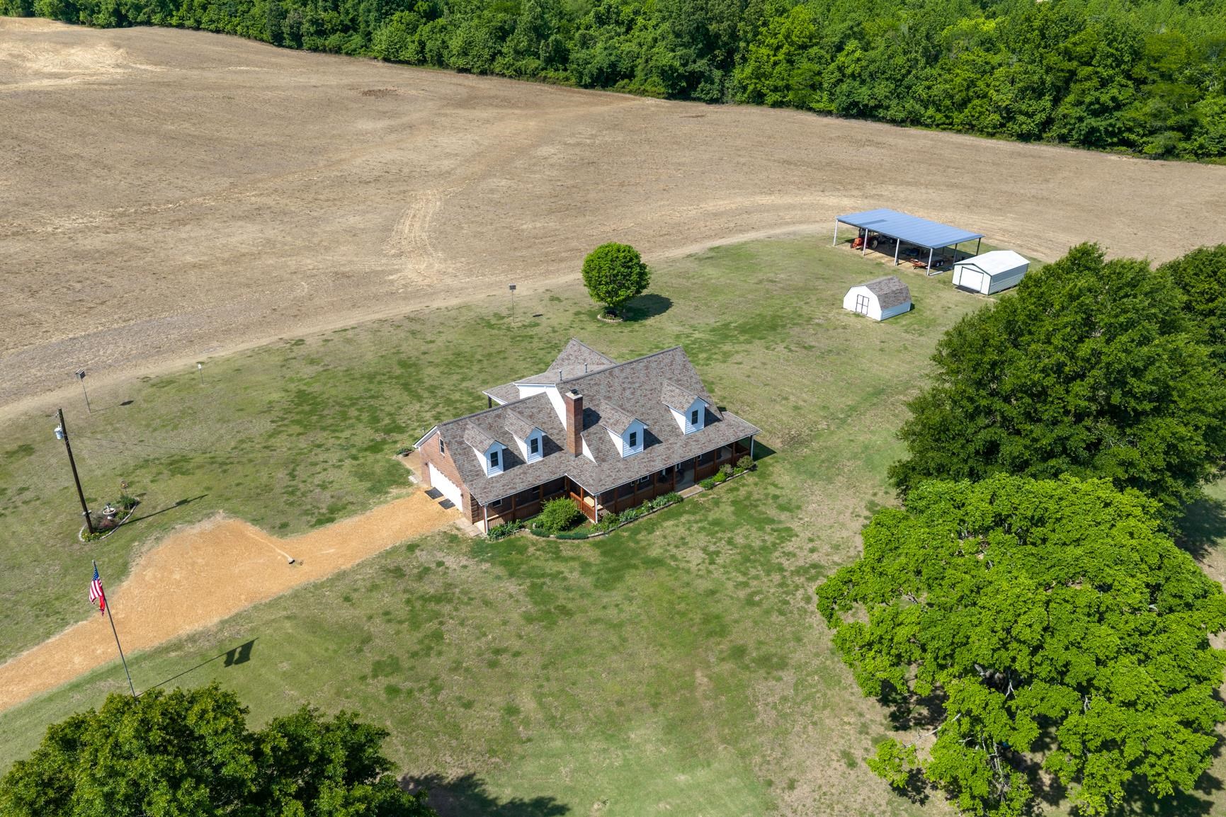 8539 Campground Road Drummonds, TN 38023 - Photo 3 of 38 an aerial view of a house with yard
