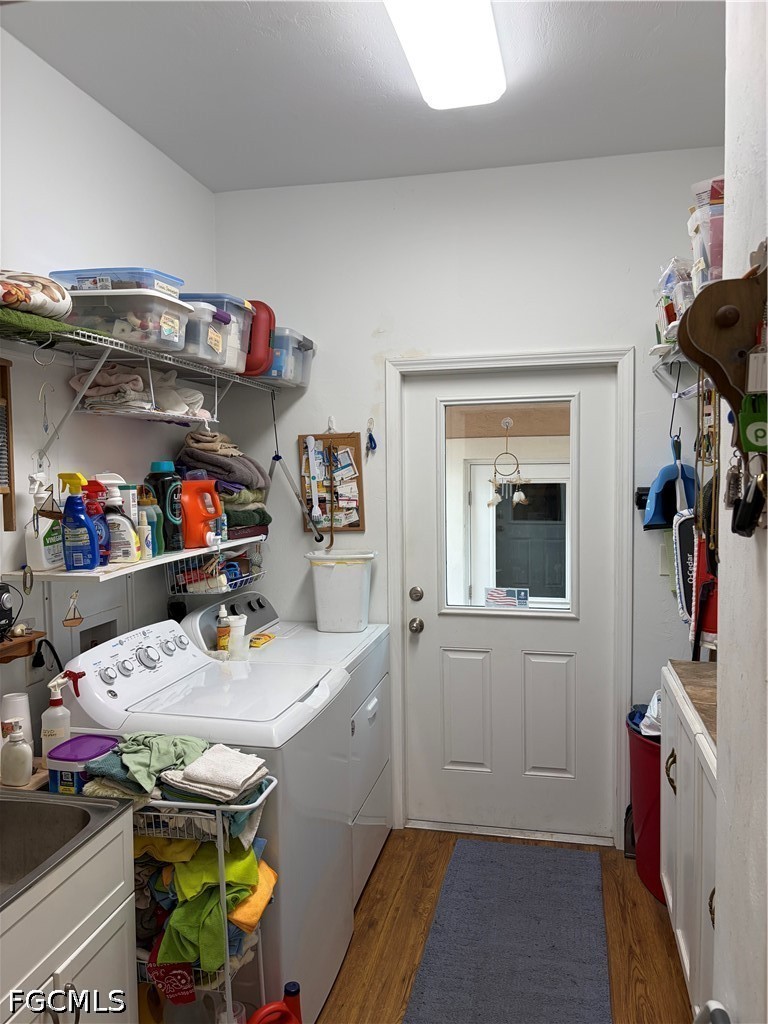 92 Evergreen Road North Fort Myers, FL 33903 - Photo 24 of 30 a storage room with washer and dryer