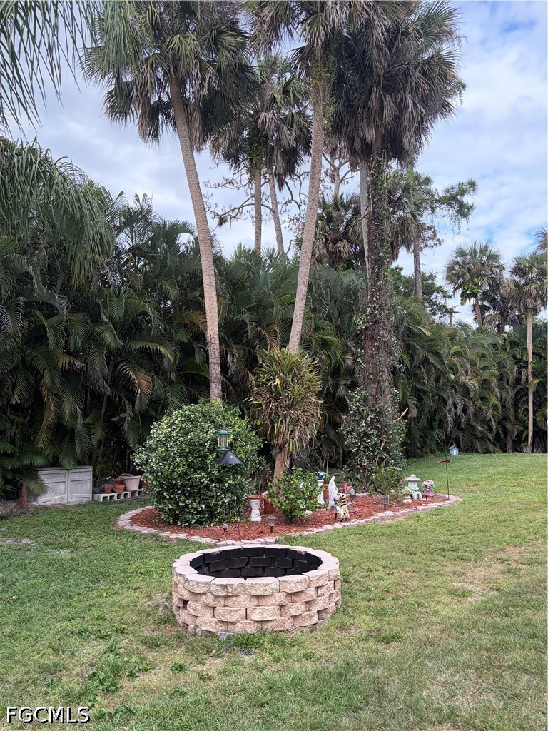 92 Evergreen Road North Fort Myers, FL 33903 - Photo 8 of 30 a backyard of a house with lots of green space