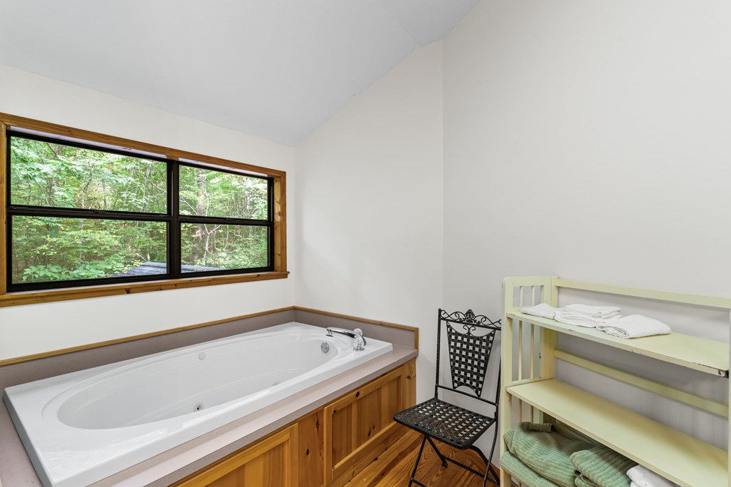 1628 Woods Valley Road Young Harris, GA 30582 - Photo 23 of 36 a bathroom with a bathtub and a window